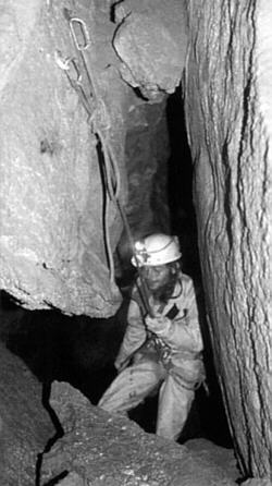 In the Wielka Sniezna cave, photo M. Tomaszek