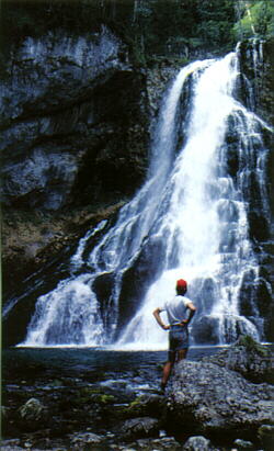 A waterfall below the Schwarzbachfall resurgence, ph. M. Gradzinski