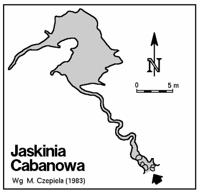 Plan Jaskini Cabanowej