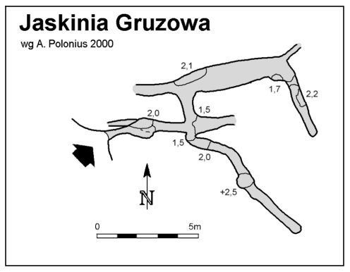 Plan Jaskini Gruzowej