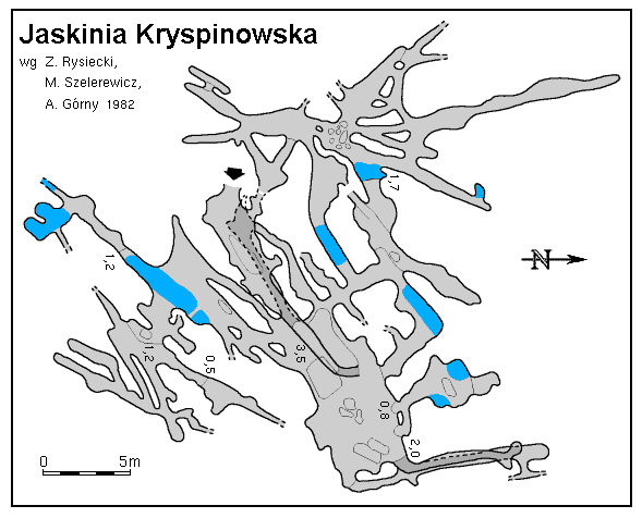 Plan Jaskini Kryspinowskiej