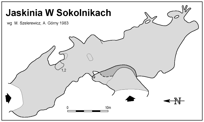 Plan Jaskini W Sokolnikach