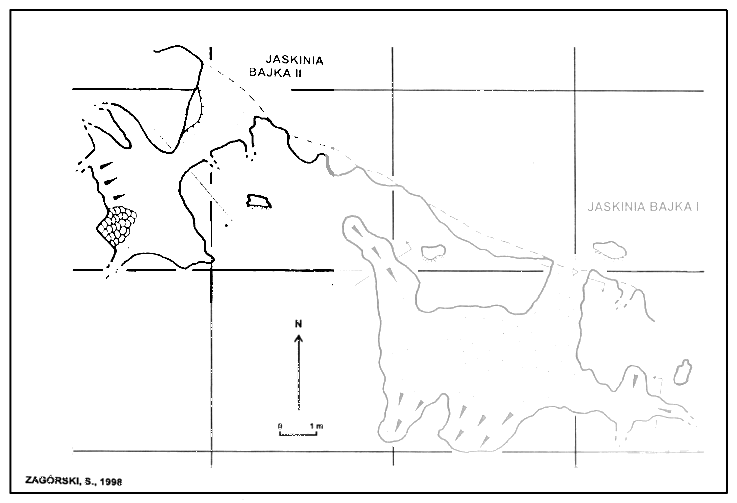 Plan jaskini Bajka II
