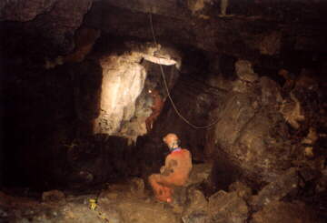 Kolektor passage in Pajecza Cave