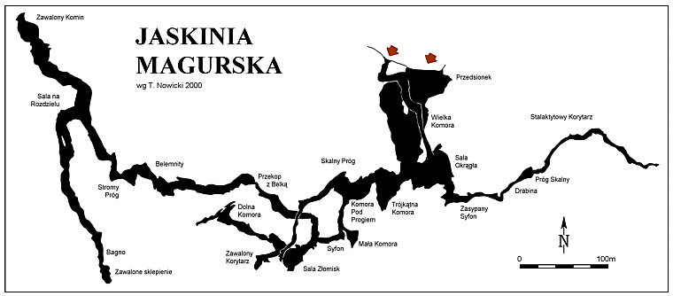 plan Jaskini Magurskiej